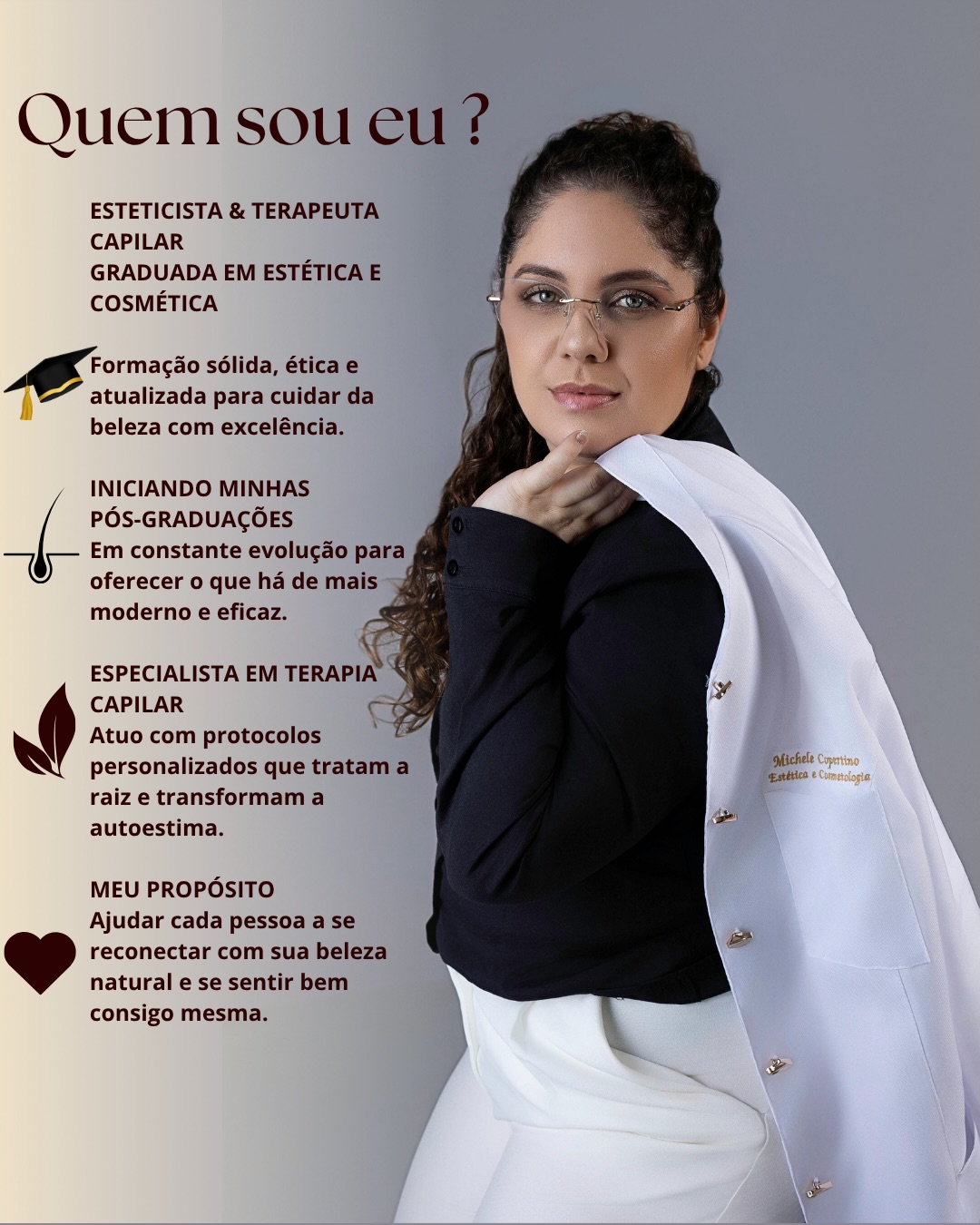 Michele Copertino, esteticista e terapeuta capilar