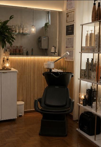 Espaço de atendimento Michele Copertino Tricho & Beauty Studio